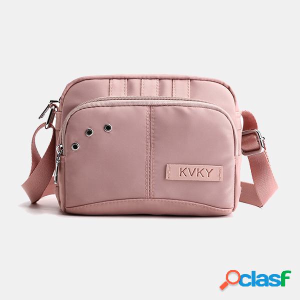 Mulheres Vintage Canvas Casual Grande capacidade Crossbody