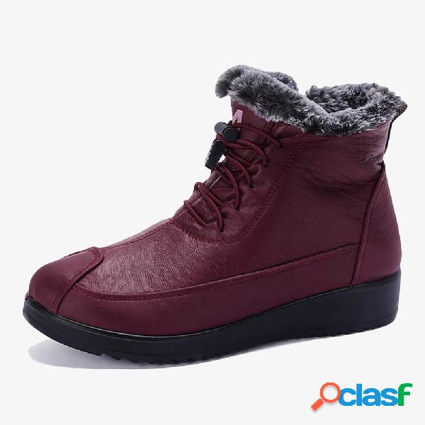 Pano ajustável Forro de pelúcia quente Zipper Plano Casual