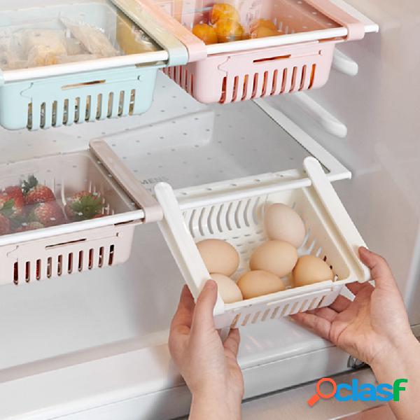 Refrigerador Plástico Cesta De Armazenamento De Alimentos