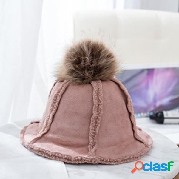 Tampão morno grosso dos gorros da cubeta das meninas do