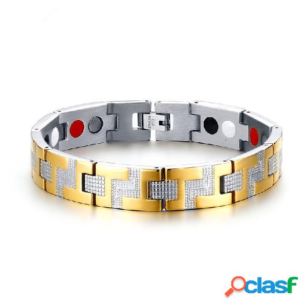 Trendy Pulseira Cadeia Única Linha Magnética Pulseira