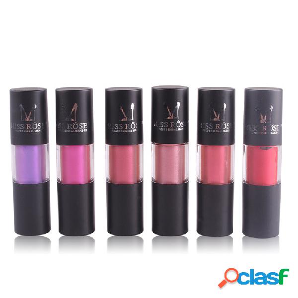 Tubo cilíndrico metálico Matte Lip Gloss Não-Vara Copo À