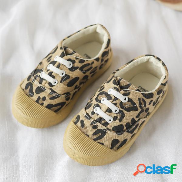 Unisex Crianças Padrão De Leopardo Confortável Sapatos