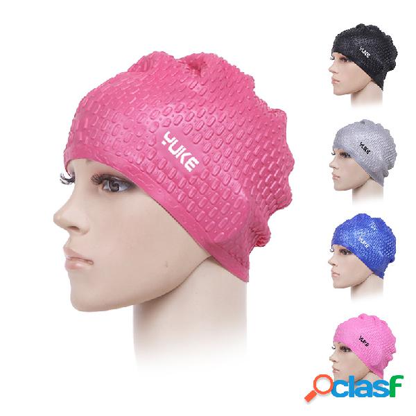 Womens Silica Gel impermeável antiderrapante Beanie Cap