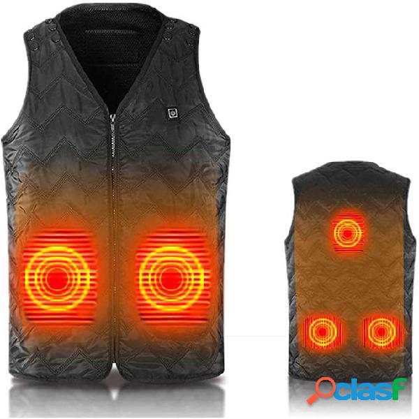 Zip frontal colete de controle de temperatura de aquecimento