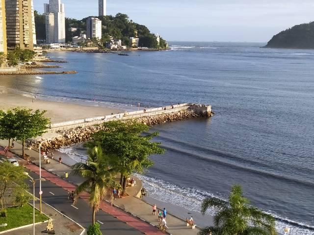 Apto São Vicente pé na areia