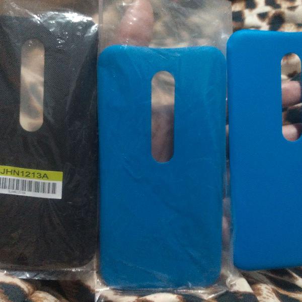 Capa traseira Moto G3 conjunto 3 peças