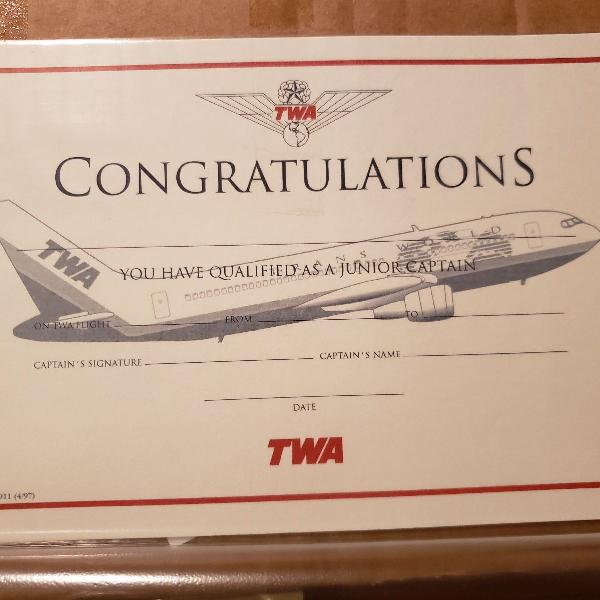 Diploma Junior TWA