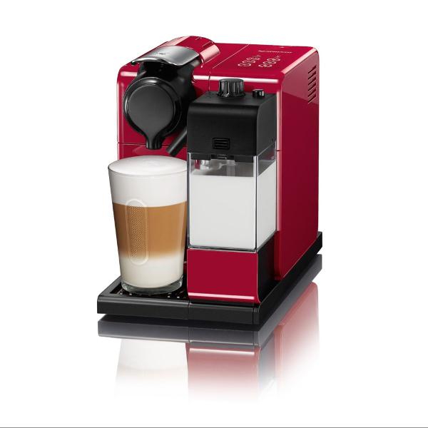 cafeteira nespresso lattissima touch vermelha em excelente