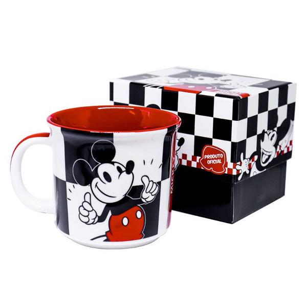 caneca mickey mouse xadrez 350 ml disney