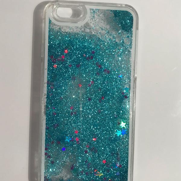 capinha com glitter para iphone 6 e 6s