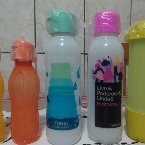 garrafas de água Tupperware