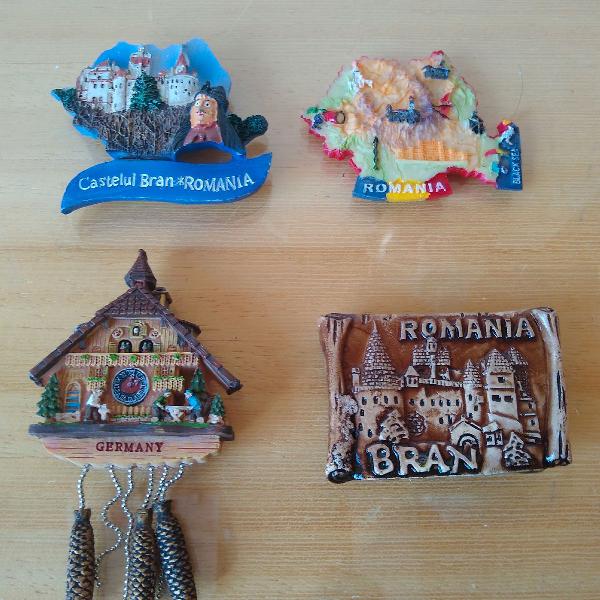 imãs souvenir Romênia e Alemanha
