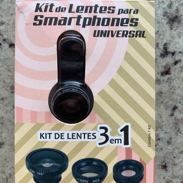 kit de lentes para smartphones