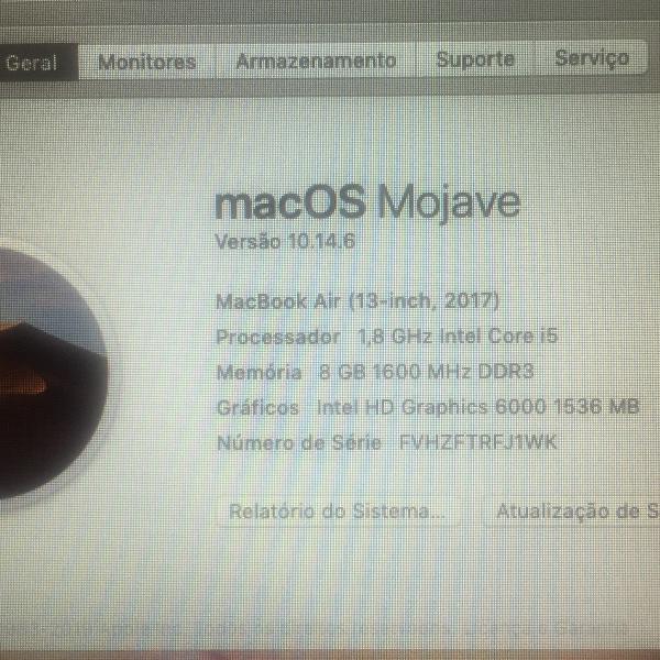 macbook air 2017 novissimo