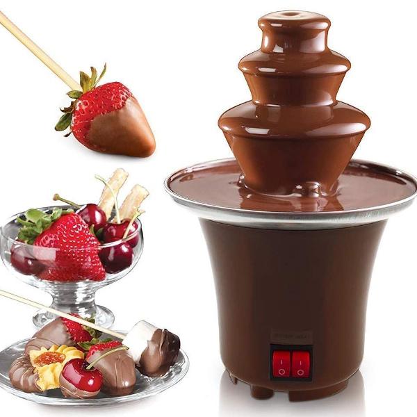 mini maquina fondue eletrica chocolate fondue cascata 110v