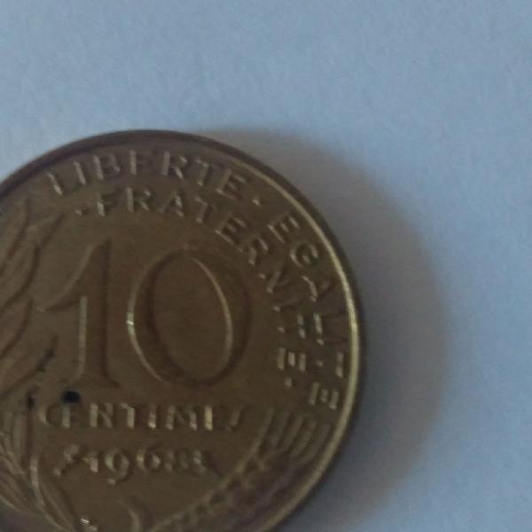 moeda 10 centavos 1968 frança