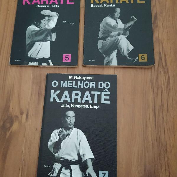 3 volumes de "O melhor do Karatê"