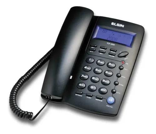 Aparelho Telefonico Com Fio Tcf-3000 C/id.chamadas Elgin