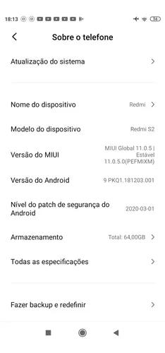 Celular Xiaomi Redmi S2 Cor Cinza