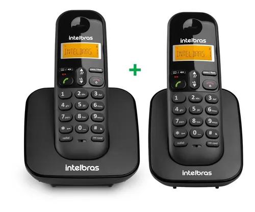 Combo Kit 2 Telefones Ts 3110 Base + Ramal Preto Intelbras
