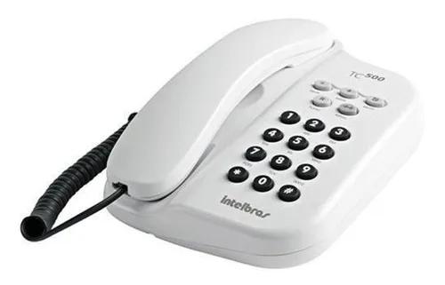 Kit Com 2und Telefone Com Fio Tc 500 Branco Interfone
