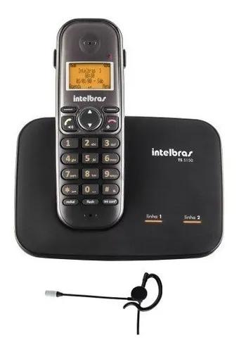 Kit Telefone 2 Linhas Ts 5150 + 1 Fone Hc 10 Intelbras