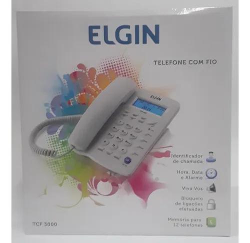 Telefone Com Fio - Elgin - Tcf 3000