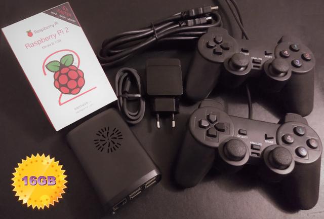 Vídeo Game Retro Raspberry Pi2 Lite Recalbox 16gb C/ 2