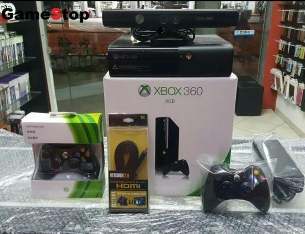 Xbox 360 Destravado Completo com Kinect e HD 500GB com 8000