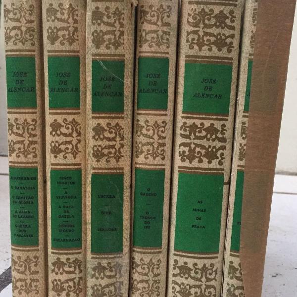 coleção obras de josé de alencar - 6 volumes