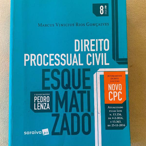 direito processual civil esquematizado - pedro lenza (novo