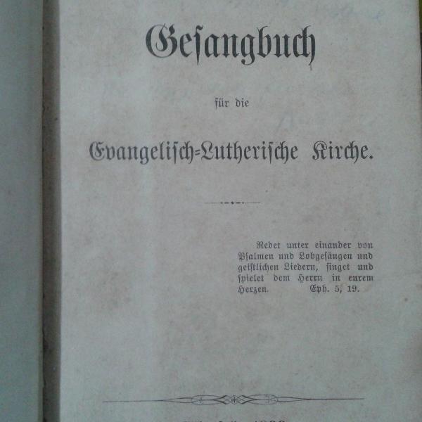 gesangbuch für die evangelisch lutherische kirche - 1899