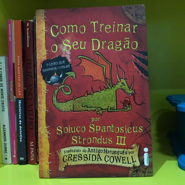 livro como treinar o seu dragão - cressida crowell