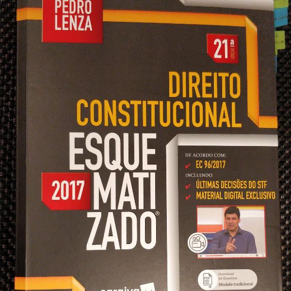 livro direito constitucional esquematizado - pedro lenza -