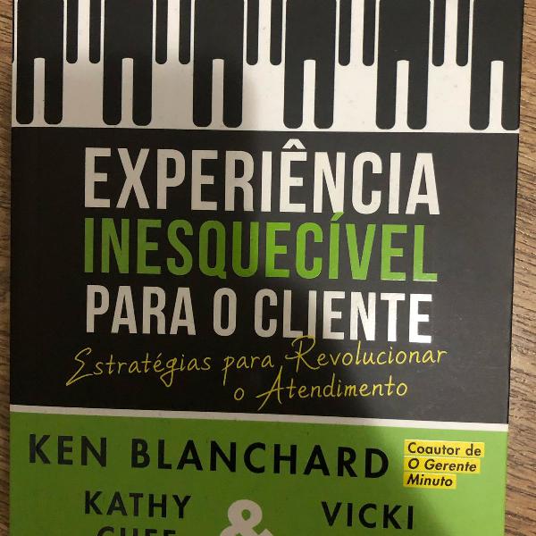 livro experiência inesquecível para o cliente