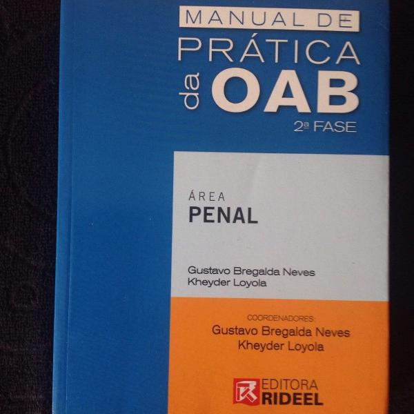 manual de prática da oab , área penal 2 fase