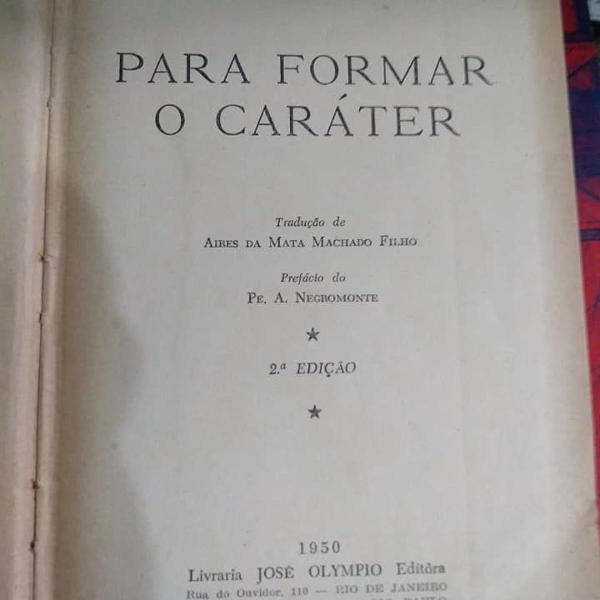 para formar o caráter - f. w. fcerster