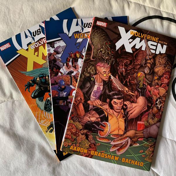 wolverine e os x-men - vol 2, 3 e 4