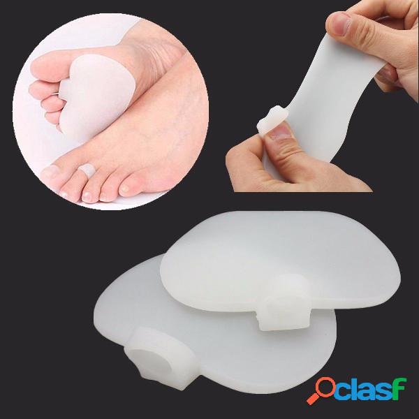1 par de silicone macio almofada almofada perna protetor