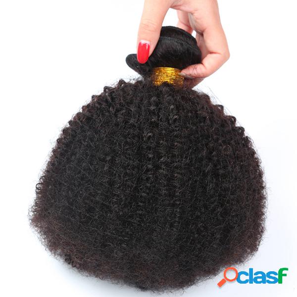 1 peça Afro Kinky Curly Wave Brazilian Human Virgin Hair