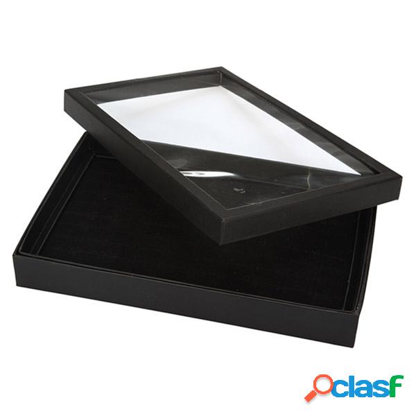 100 Slot Velvet Jewelry Storage Tray Box