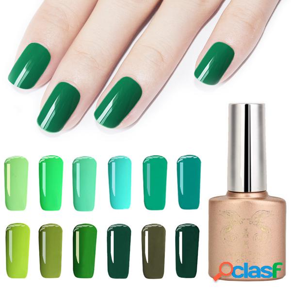 12 cores Primavera lindo verde série nano UV gel polonês