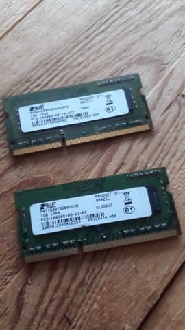 2 pentes de 1GB DDR3