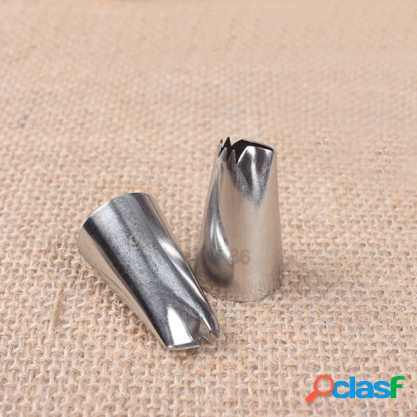 2Pcs Bijuterias DIY Stainless Steel Russian Flower Icing