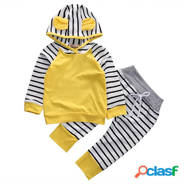 2pcs Despojado Unisex Kids Long Clothing Set Hoodies + Pants