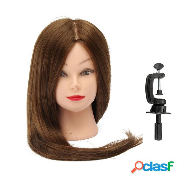 30 "Hair Training Model Cabeça Cabeleireira Prática com