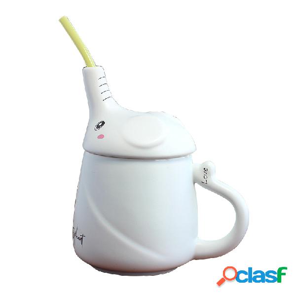 3d elefante padrão de design caneca cerâmica cute elefante