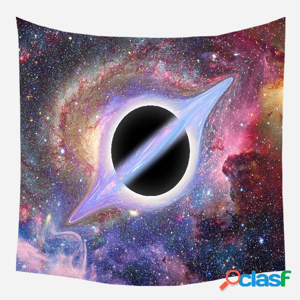 3d universo buraco negro galaxy tapeçaria tapeçaria