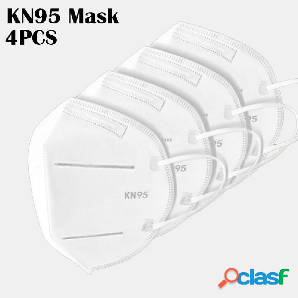 4 Peças / pacote 0f Máscaras KN95 passaram no teste